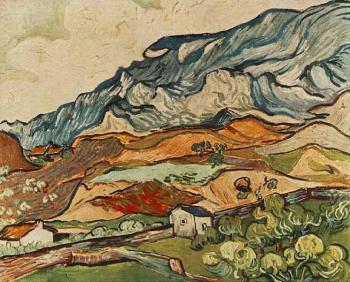 Vincent Van Gogh : Les Alpilles, Mountainous Landscape near Saint-Remy
